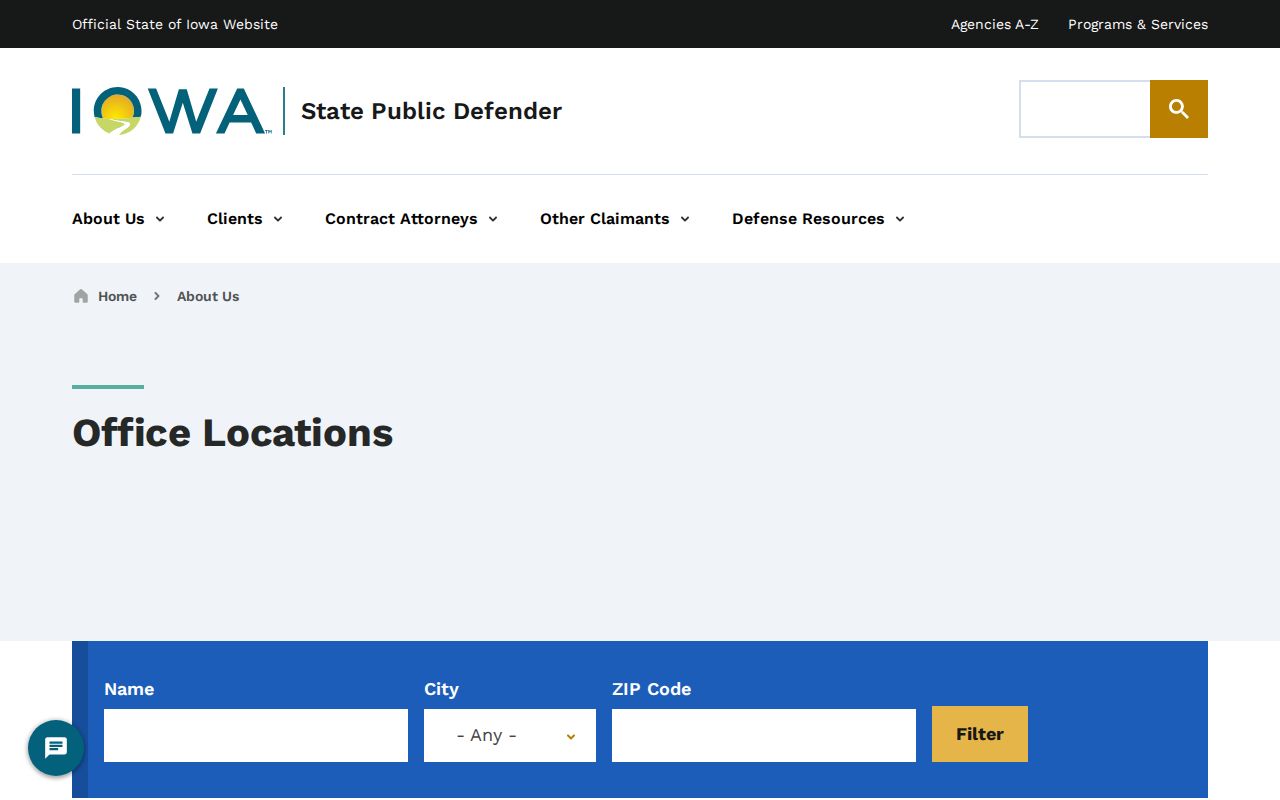 Iowa public defender offices for Royal criminal cases