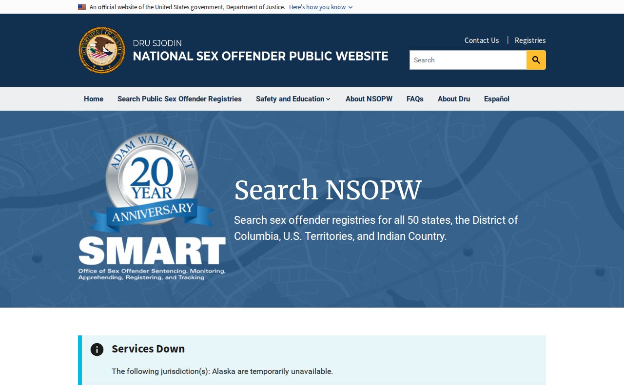 National search supplement for Clay County sex offender records